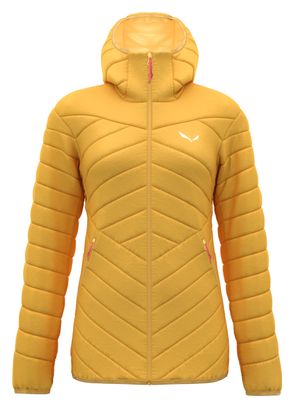 Salewa Brenta Women's Yellow Hooded Down Jacket