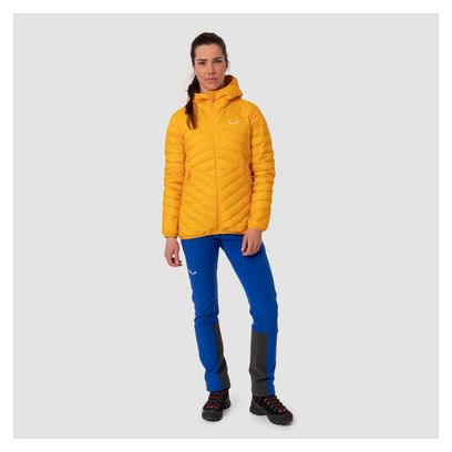Salewa Brenta Women's Yellow Hooded Down Jacket