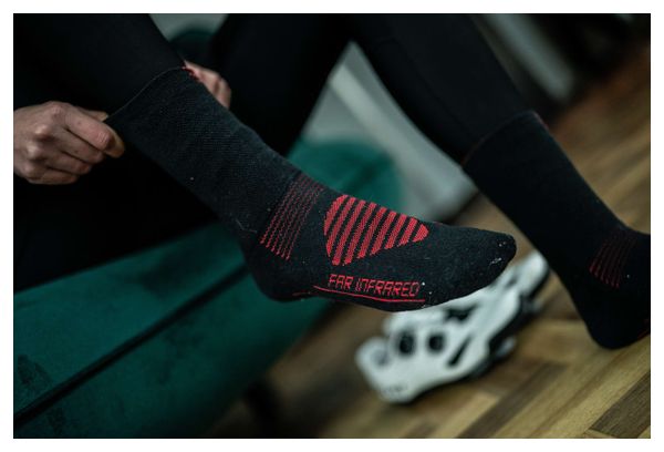 BBB InFraRouge FIRFeet Sokken Zwart / Rood