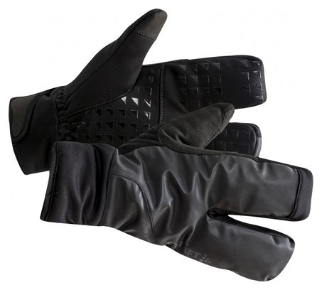 Craft Siberian 2.0 Road 3 Finger Gloves Black