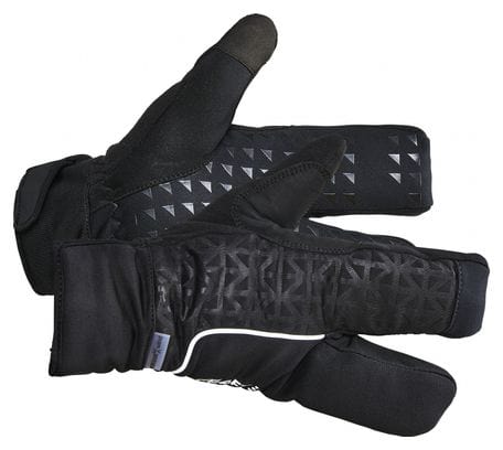 Craft Siberian 2.0 Road 3 Finger Gloves Black