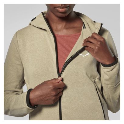 Salewa Agner Hemp 2 Hooded Sweatshirt Beige