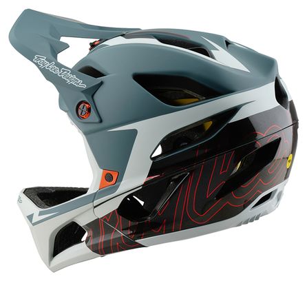 Casque Intégral Troy Lee Designs Stage Mips Bleu/Gris