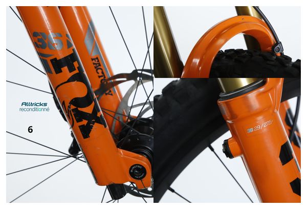 Vélo VTT Tout Suspendu Kern Finest Shimano Deore XT 12V 29'' Chrome / Orange - Produit Reconditionné