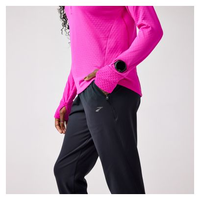 Haut thermique à capuche Brooks Notch 3.0 Rose Femme