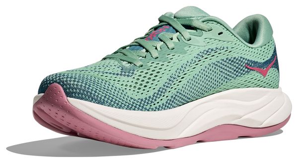 Hoka Rincon Running Shoes Green/Pink Woman