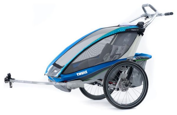 THULE Remorque Enfant 1 Place CHARIOT CX1 kit vélo Bleu