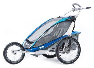 THULE Remorque Enfant 1 Place CHARIOT CX1 kit vélo Bleu