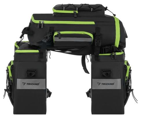 Sacoche de vélo double de 53 litres avec housse de pluie