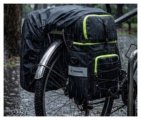 Sacoche de vélo double de 53 litres avec housse de pluie
