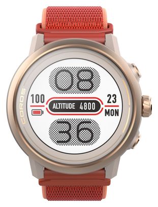 Coros Apex 2 GPS-Uhr Coral Red