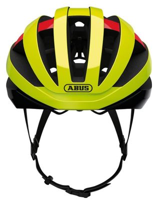 Casque Abus Viantor Jaune Fluo Rouge