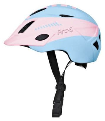 ProX Casque de vélo enfant avec éclairage Rose/Bleu - Filles