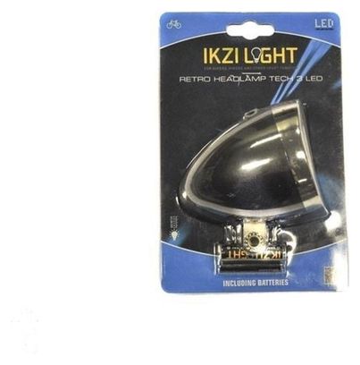 IKZI Phare Retro Batterie Noir