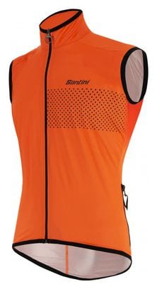 Gereviseerd product - Santini Guard Nimbus Orange XL waterdicht vest