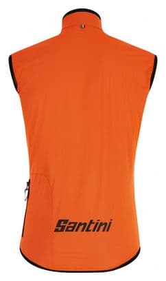 Prodotto ricondizionato - Santini Guard Nimbus Orange XL gilet impermeabile
