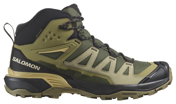 Chaussures de Randonnée Salomon X Ultra 360 Mid GTX Khaki Noir