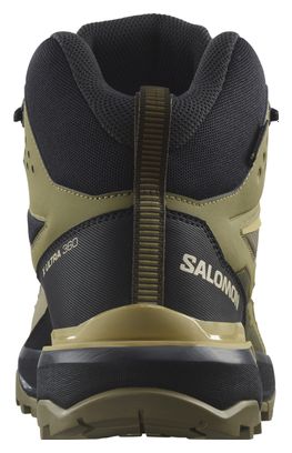 Chaussures de Randonnée Salomon X Ultra 360 Mid GTX Khaki Noir