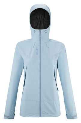 Wasserdichte Jacke für Frauen Millet Mungo II Gore-Tex Hellblau