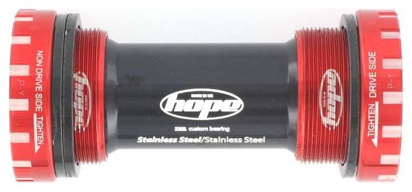 Hope MTB Edelstahl Innenlager - 68 / 73mm Rot