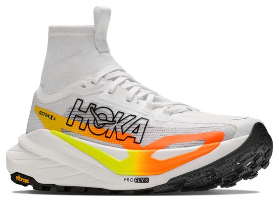 Scarpe da trail Hoka Tecton X 4 Bianco/Arancione da uomo
