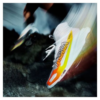 Scarpe da trail Hoka Tecton X 4 Bianco/Arancione da uomo