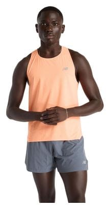 New Balance Race Day Ultra Light Orange Tanktop Herren