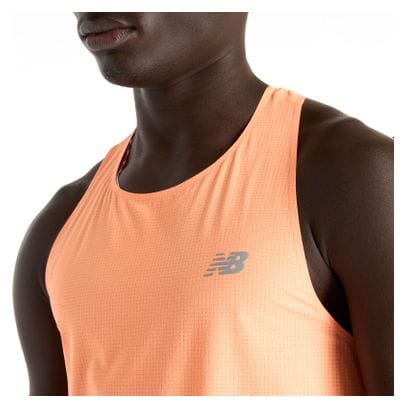 New Balance Race Day Ultra Light Orange Tanktop Herren