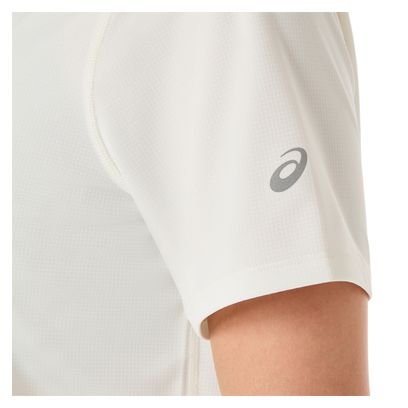 Maglia a maniche corte Asics Fujitrail Logo Bianca Donna