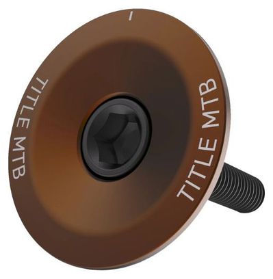 Handlebar Cap with Title 1 1/8″ Bronze Clamp Star