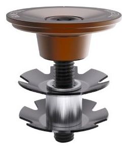 Handlebar Cap with Title 1 1/8″ Bronze Clamp Star