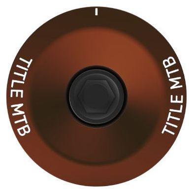 Handlebar Cap with Title 1 1/8″ Bronze Clamp Star