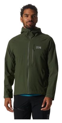 Mountain Hardwear New Stretch Ozonic Green Mens Waterproof Jacket