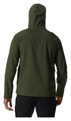 Mountain Hardwear New Stretch Ozonic Green Mens Waterproof Jacket