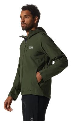 Mountain Hardwear New Stretch Ozonic Green Heren Waterdichte Jas
