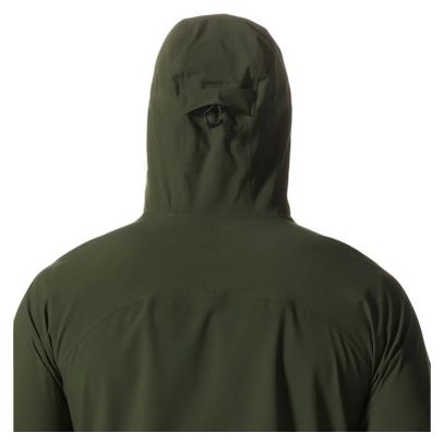 Mountain Hardwear Giacca impermeabile da uomo verde elasticizzata Ozonic Green
