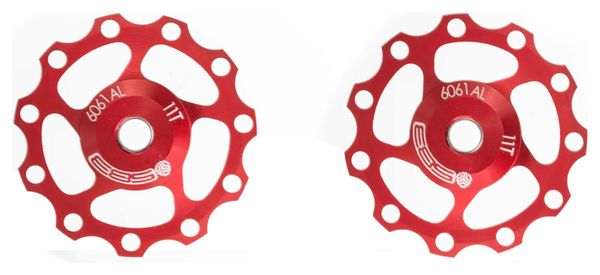 SB3 11 Speed Jockey Wheels - 11t Rot