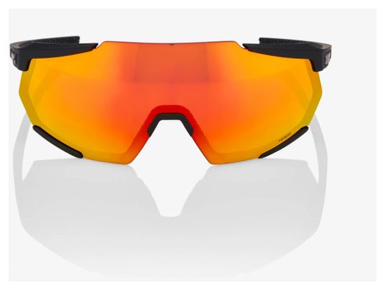 100% Occhiali Racetrap 3.0 - Soft Tact Black - Lenti Hiper Red Multilayer