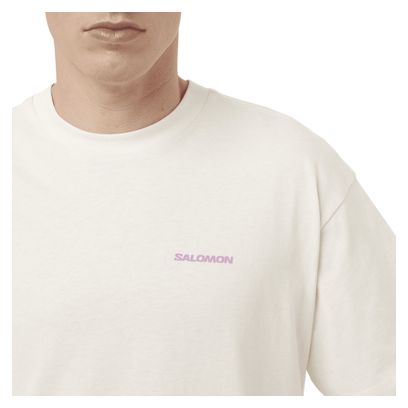 Camiseta Salomon Wild Rays Graphic Blanca para Hombre