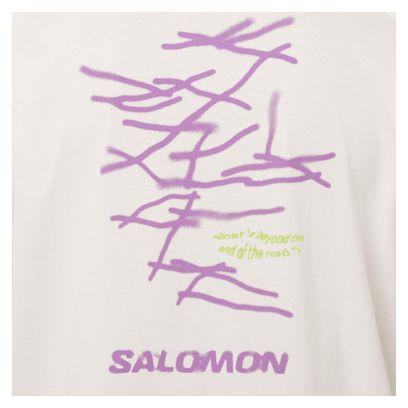 Camiseta Salomon Wild Rays Graphic Blanca para Hombre