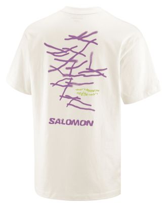 Camiseta Salomon Wild Rays Graphic Blanca para Hombre