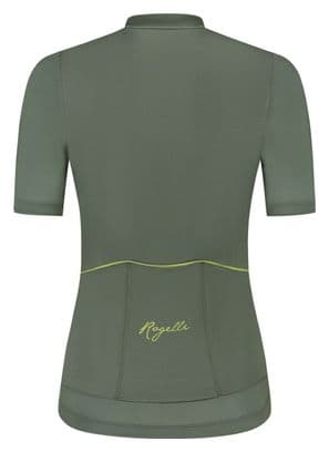 Maillot Manches Courtes Velo Rogelli Diaga - Femme - Vert