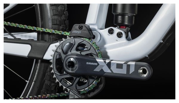 VTT Tout-Suspendu Cube Stereo One77 C:68X SLT 29 Sram X01 Eagle AXS 12V 29'' Blanc Flash