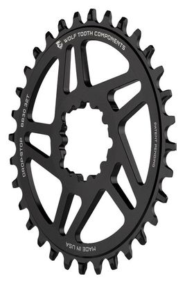 Wolf Tooth Direct Mount Sram Boost 3 mm Drop-Stop B chainrings Black