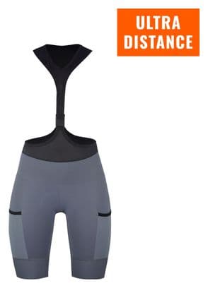 OZIO CUISSARD NOIR À POCHES LATERALES TITAN GRIS FEMME (PEAU SPECIALE ULTRA DISTANCE)