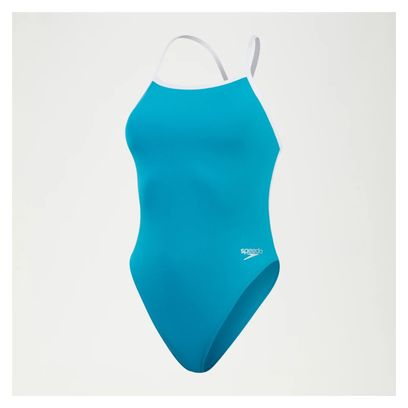 Damesbadpak Speedo Solid Vback Blue