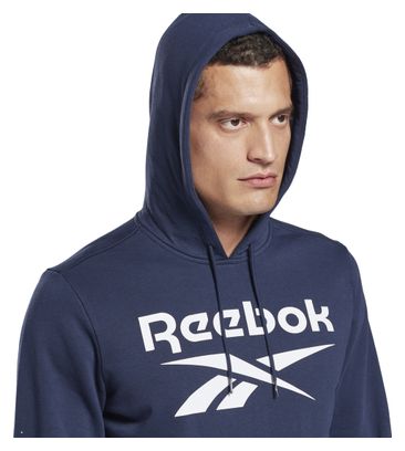 Sweat à capuche Reebok Training Big Logo Bleu