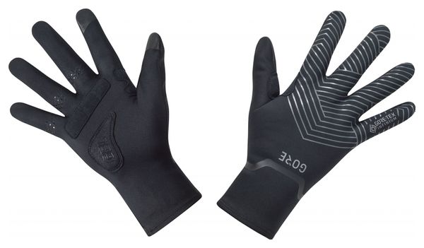 Ein Paar GORE Wear C3 Gore-Tex Infinium Stretch Mid Handschuhe Schwarz