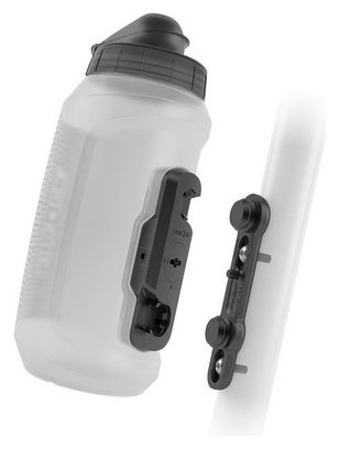 Bidón compacto Fidlock Twist 750 ml + Fijación para base de bicicleta Transparente