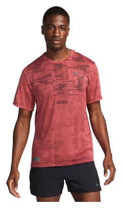 Nike Dri-Fit ADV Run Division Techknit Red short-sleeved jersey